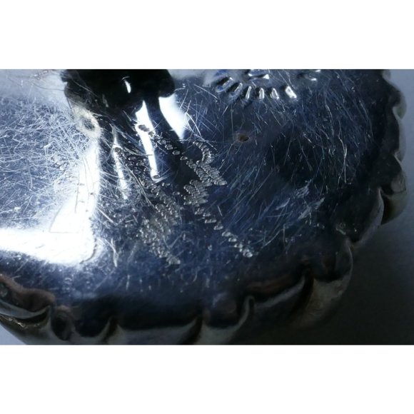 Signed Frederick Jean Duclos Bold Sterling Silver Electroform Striped Dome Earri - Picture 13 of 14